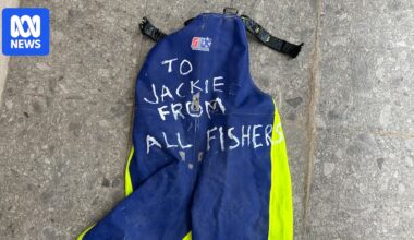 Dozens of shark heads dumped outside WA Fisheries minister's office as demersal fishing ban looms