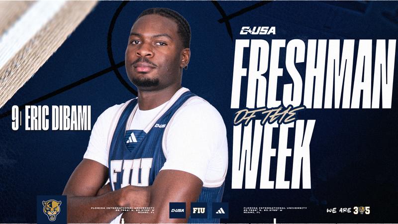 Eric Dibami Named Conference USA Men's Basketball Freshman of the Week