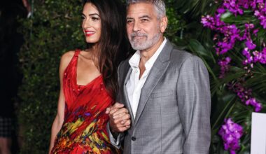 George Clooney, his wife Amal and children become French