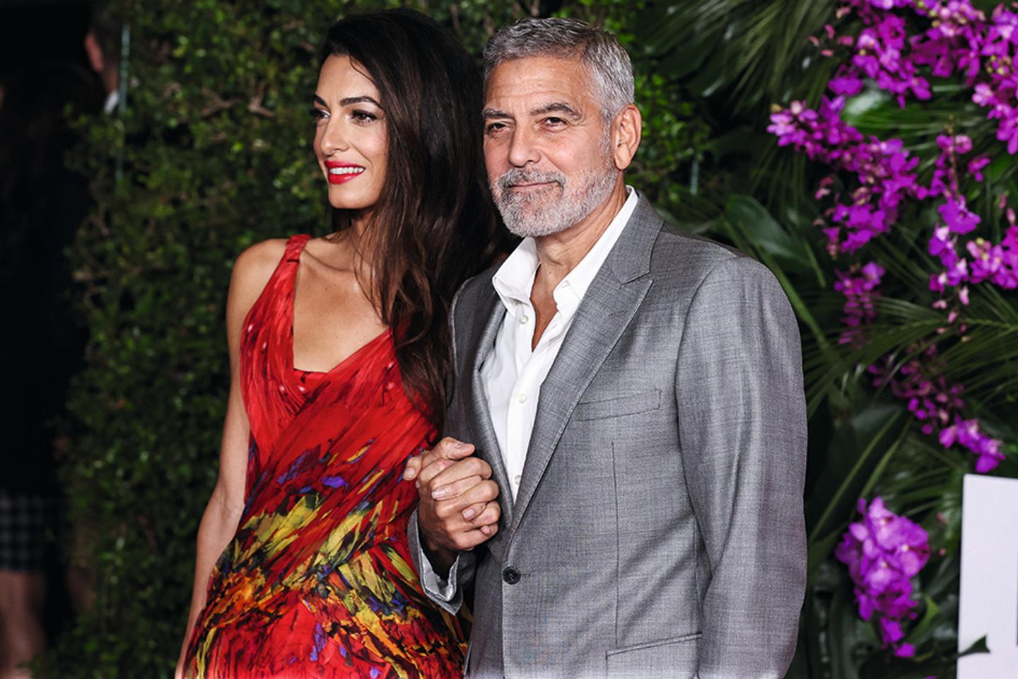 George Clooney, his wife Amal and children become French