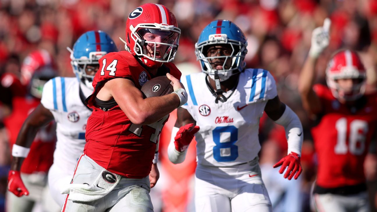 Georgia-Ole Miss marks the latest College Football Playoff rematch