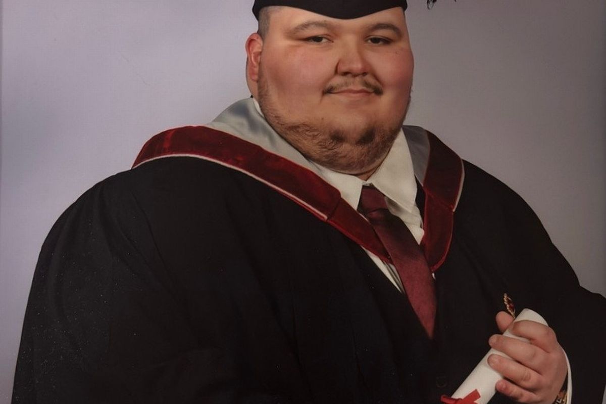 George Ferreira, before he lost weight.