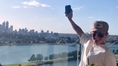 The Aussie pop star was living it up in WA during her time off.