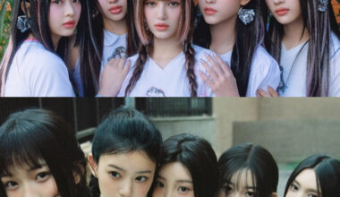 Girl groups NewJeans, top, and ILLIT [ADOR, BELIFT LAB]