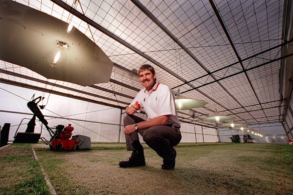Former Adelaide Oval curator Les Burdett, who is now a pitch adviser to Cricket Australia.