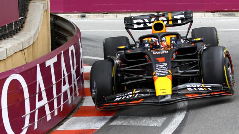 Max Verstappen (Red Bull-Honda) in the 2023 Monaco Grand Prix