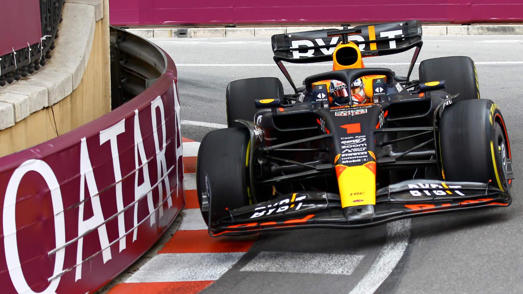 Max Verstappen (Red Bull-Honda) in the 2023 Monaco Grand Prix