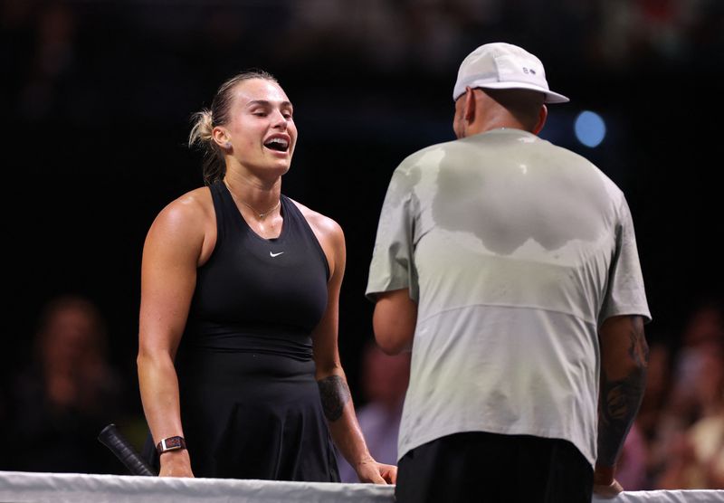 Tennis-Sabalenka, Kyrgios see only positives from ‘Battle of the Sexes’ match | 1450 AM 99.7 FM WHTC