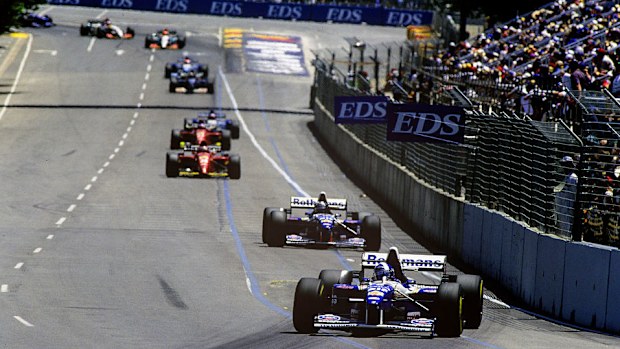 David Coulthard has history around the Adelaide streets. 