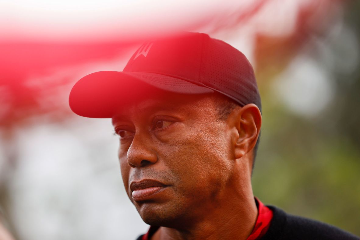 Woods attends the trophy ceremony for the Genesis Invitational, which he hosted in Pacific Palisades, California, in February 2022. A year after his crash, he said he still hoped for a return to the PGA Tour but <a href=