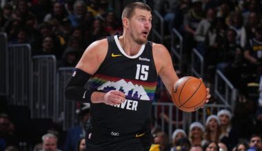 Nikola Jokic Scores 23, Impresses NBA Fans in 1st Half of Nuggets vs. Edwards, Wolves