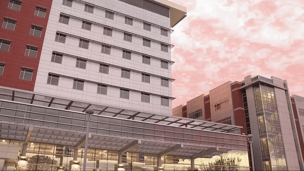 FILE IMAGE - Exterior of Mission Hospital in Asheville, North Carolina. (Photo: WLOS Staff){p}{/p}