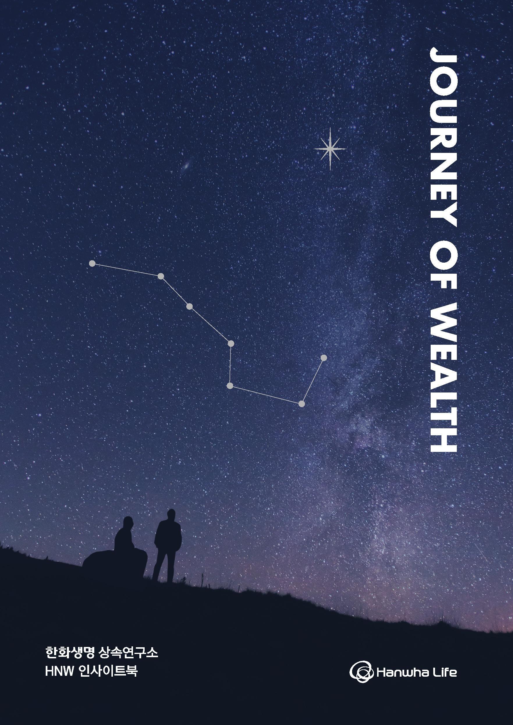 Cover of 'Journey of Wealth 2025,' a report published by Hanwha Life’s Inheritance Solution Institute / Courtesy of Hanwha Life