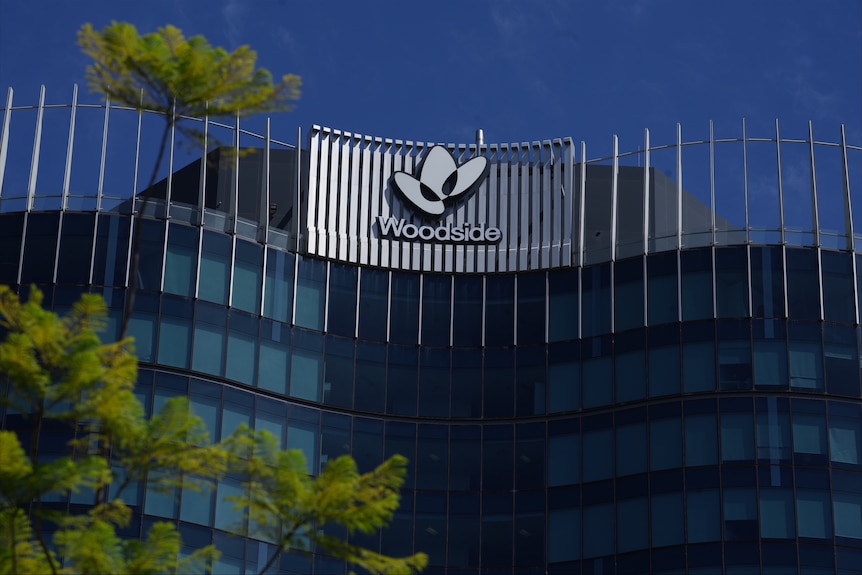 The exterior of Woodside headquarters.