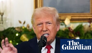 Trump’s ‘Bah! Humbug!’ address suggests he is feeling the chill of opinion polls | Donald Trump