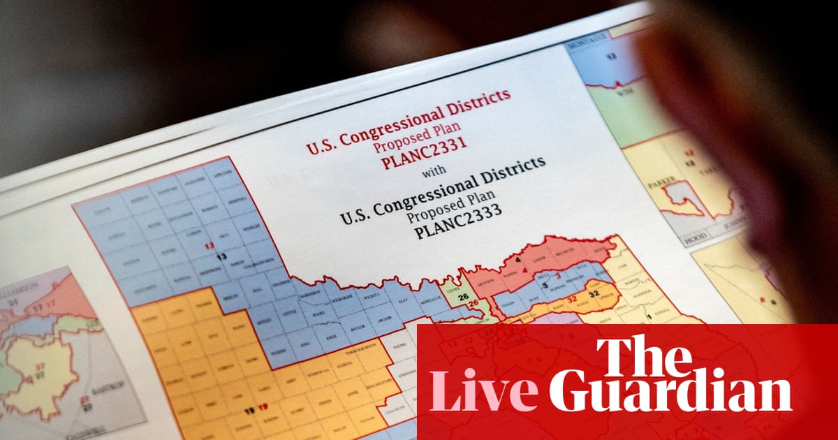 Supreme court allows Texas to use new congressional map favoring Republicans in 2026 elections – as it happened | Trump administration