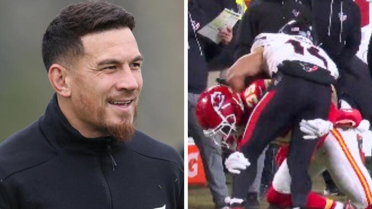 NFL news Sonny Bill Williams mocks American tackle as two words go viral, NRL, rugby union, All Blacks