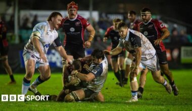 Action from Cornish Pirates v Bedford