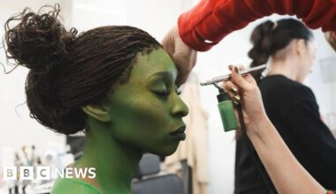 Wicked make-up artists reveal challenge of Elphaba's green look