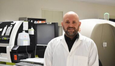 Greg Shaw is director of diagnostic and therapeutic services at the Yukon Hospital Corporation. The Whitehorse General Hospital&rsquo;s lab, where he is pictured on Dec. 2, 2025, is getting an update from funds raised through the Yukon Hospital Foundation&rsquo;s Love Our Lab campaign. (Dana Hatherly/Yukon News)