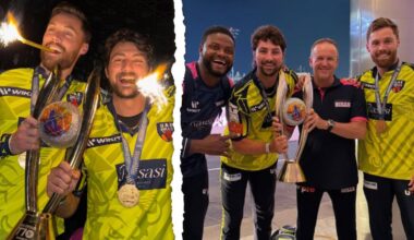 Tim David: WA power hitter blasts 35 off an over in blistering knock of 98 not out in Abu Dhabi T10 final