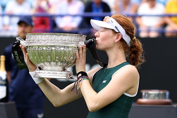 Maya Joint won her second WTA singles title of the year at Eastbourne.