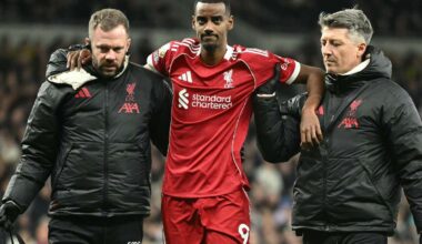 Alexander Isak: Liverpool await scan results to confirm if striker has broken leg