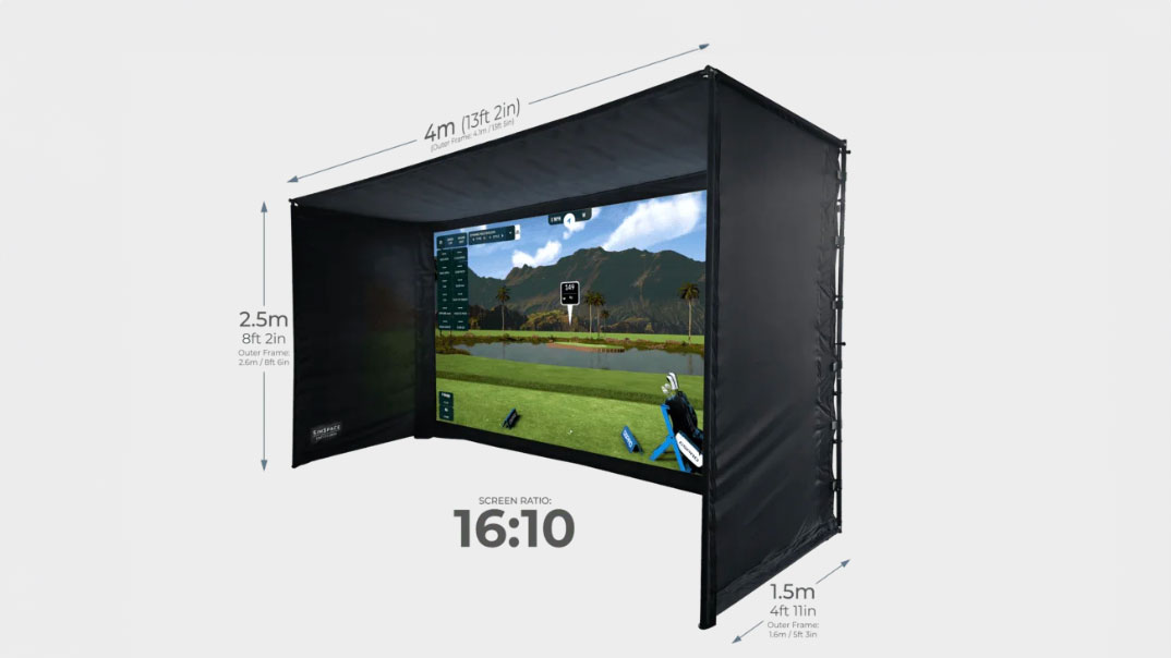 Photo of the Sim Space Golf Simulator Enclosure