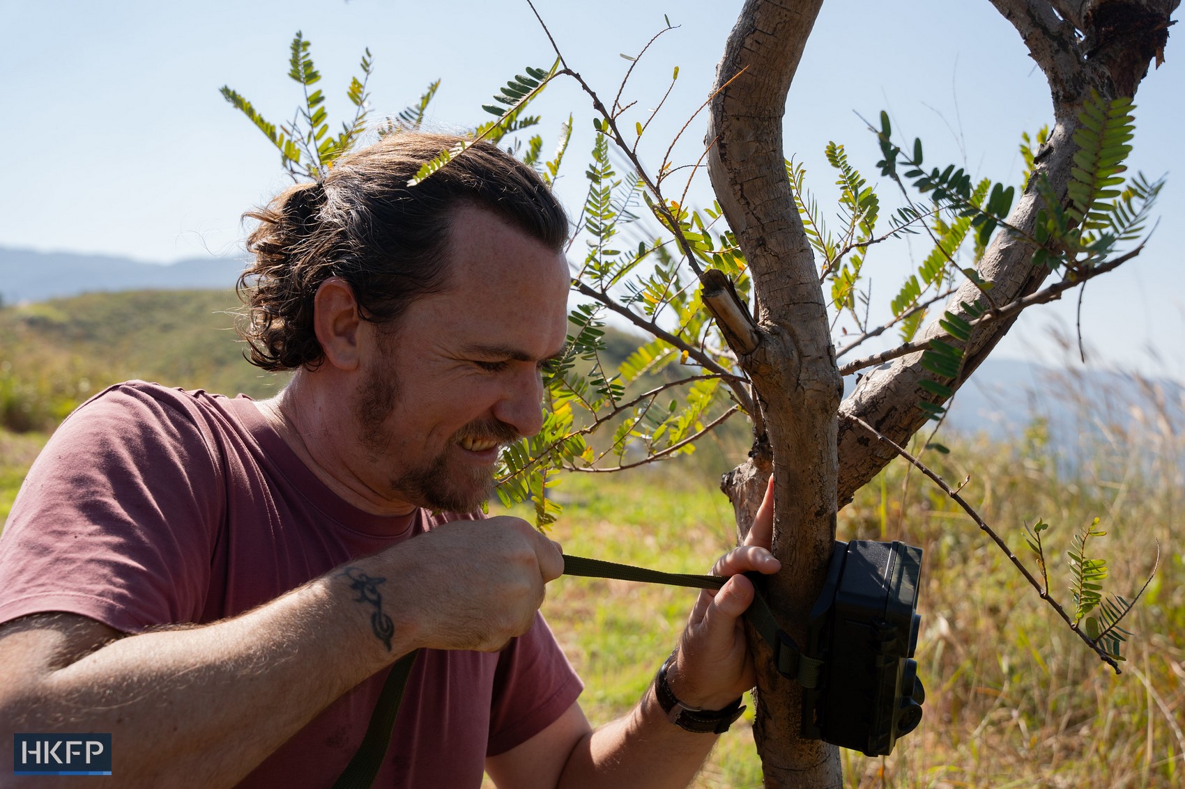 Hong Kong-British wildlife videographer Chris Owen. Photo: Kyle Lam/HKFP. 
