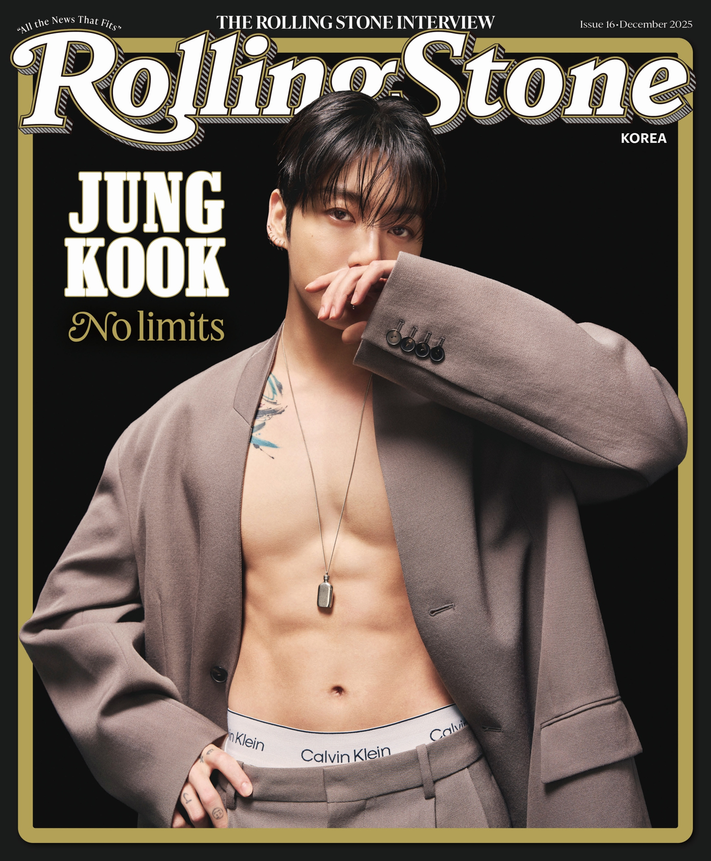 The cover of music magazine Rolling Stone featuring singer Jungkook of boy band BTS [ROLLING STONE]