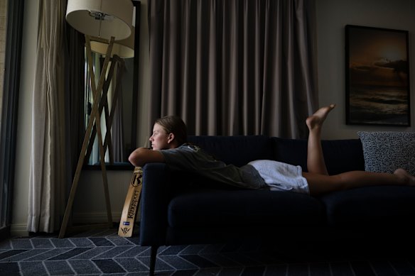 Caoimhe Bray, 16, balances teenage life with her cricket career.