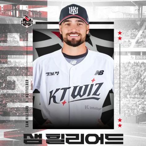 Sam Hilliard official entry to the KBO team KT Wiz, Thursday / Courtesy of KT Wiz Instagram