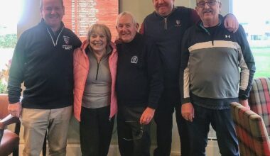 Cooden Beach Golf Club celebrates Turkey Trot Scramble winners