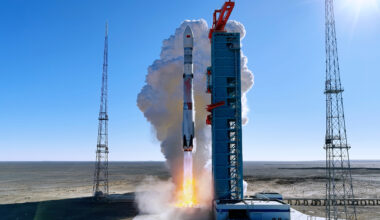 ZQ-3 Y1 rocket took off for maiden flight from the Dongfeng Commercial Aerospace Innovation Test Zone at noon time on December 3, 2025. Photo: courtesy of LandSpace