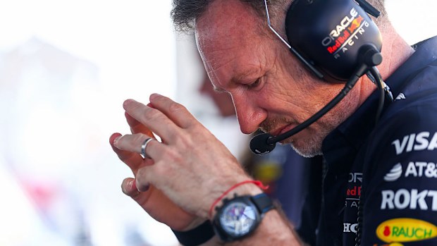Team principal Christian Horner and key Red Bull personnel had an emergency meeting after Bahrain's race.