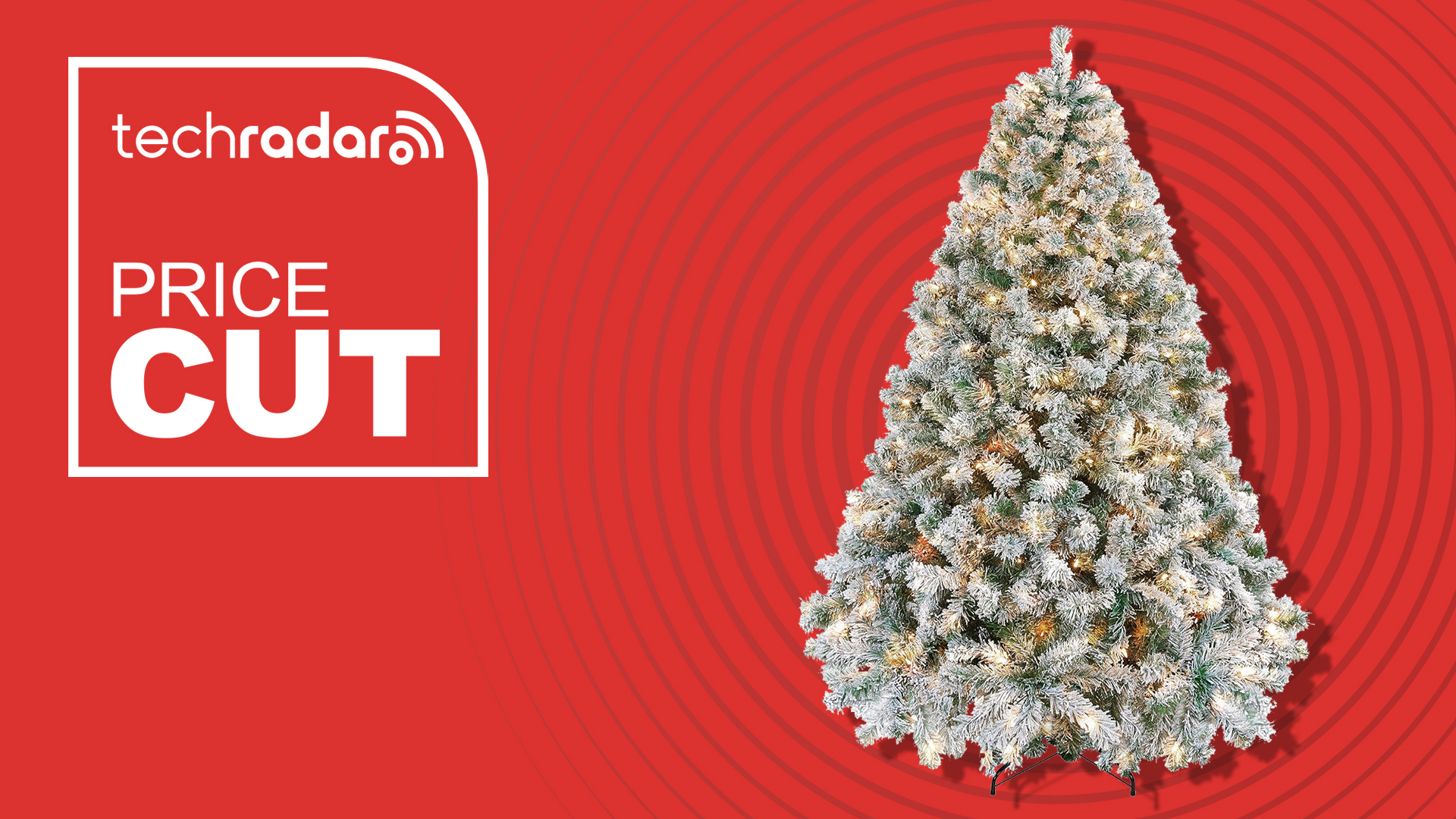 Christmas tree with Price Cut graphic next to it