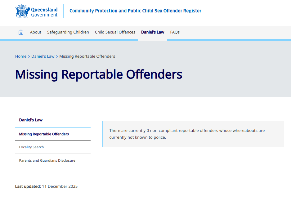 The Daniel's Law website on December 31, 2025