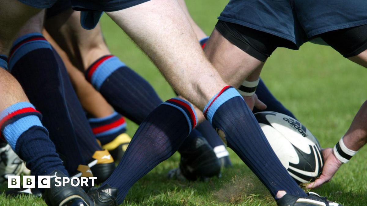 A generic picture of a ruck during a rugby match