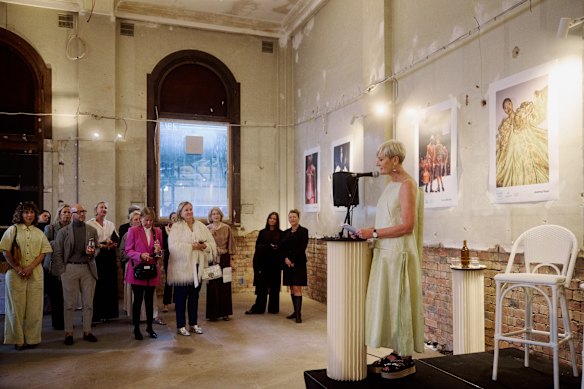 Melbourne Fashion Festival chief Caroline Ralphsmith at the launch of the Melbourne Fashion Festival Foundation last week.
