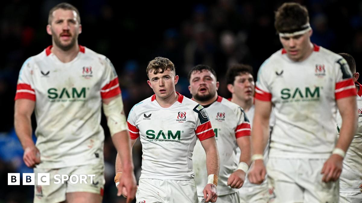 Ulster players dejected at full time