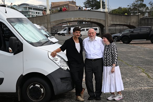 Metres from the gunmen, Benyomin and Raizel Simons found refuge in Josh Pulford’s unlocked van. They say it saved their lives.