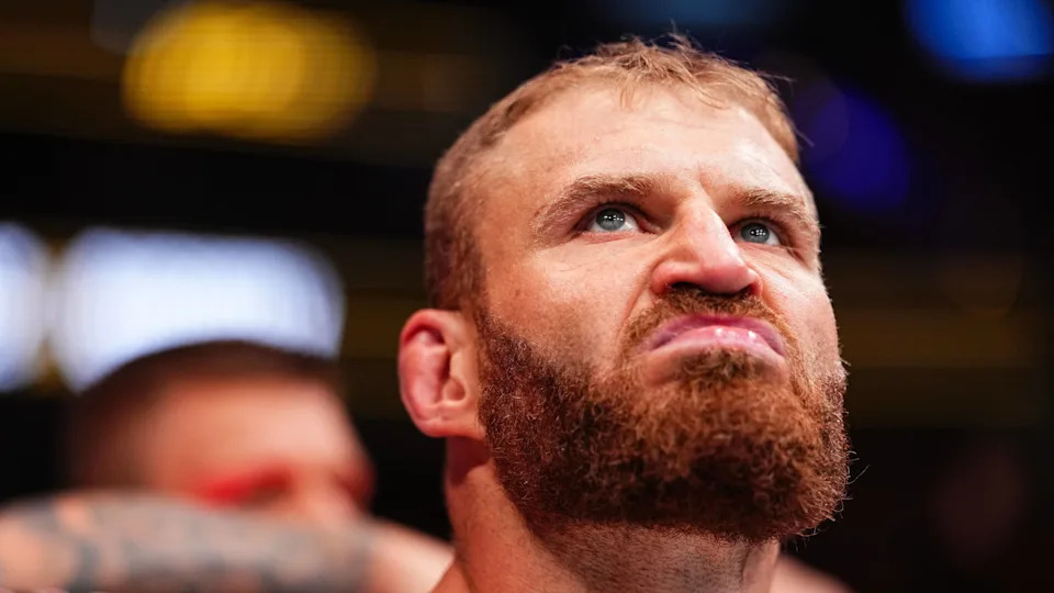 LAS VEGAS, NEVADA - DECEMBER 06: Jan Blachowicz of Poland enters the Octagon in a light heavyweight fight during the UFC 323 event at T-Mobile Arena on December 06, 2025 in Las Vegas, Nevada. (Photo by Jeff Bottari/Zuffa LLC)