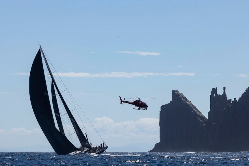 Master Lock Comanche sailing near Tasman Island.