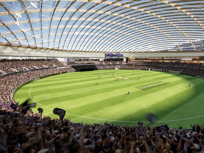 Shadow concerns at the new Macquarie Point stadium in Tasmania has reportedly been solved. (PR IMAGE PHOTO)
