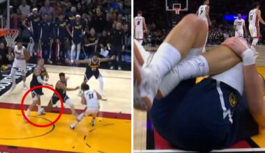 Nikola Jokic knee injury, updates, video, Denver Nuggets v Miam Heat, Josh Giddey, Chicago Bulls v Minnesota Timberwolves, Dyson Daniels, Atlanta Hawks v Oklahoma City Thunder, scores, results, highlights