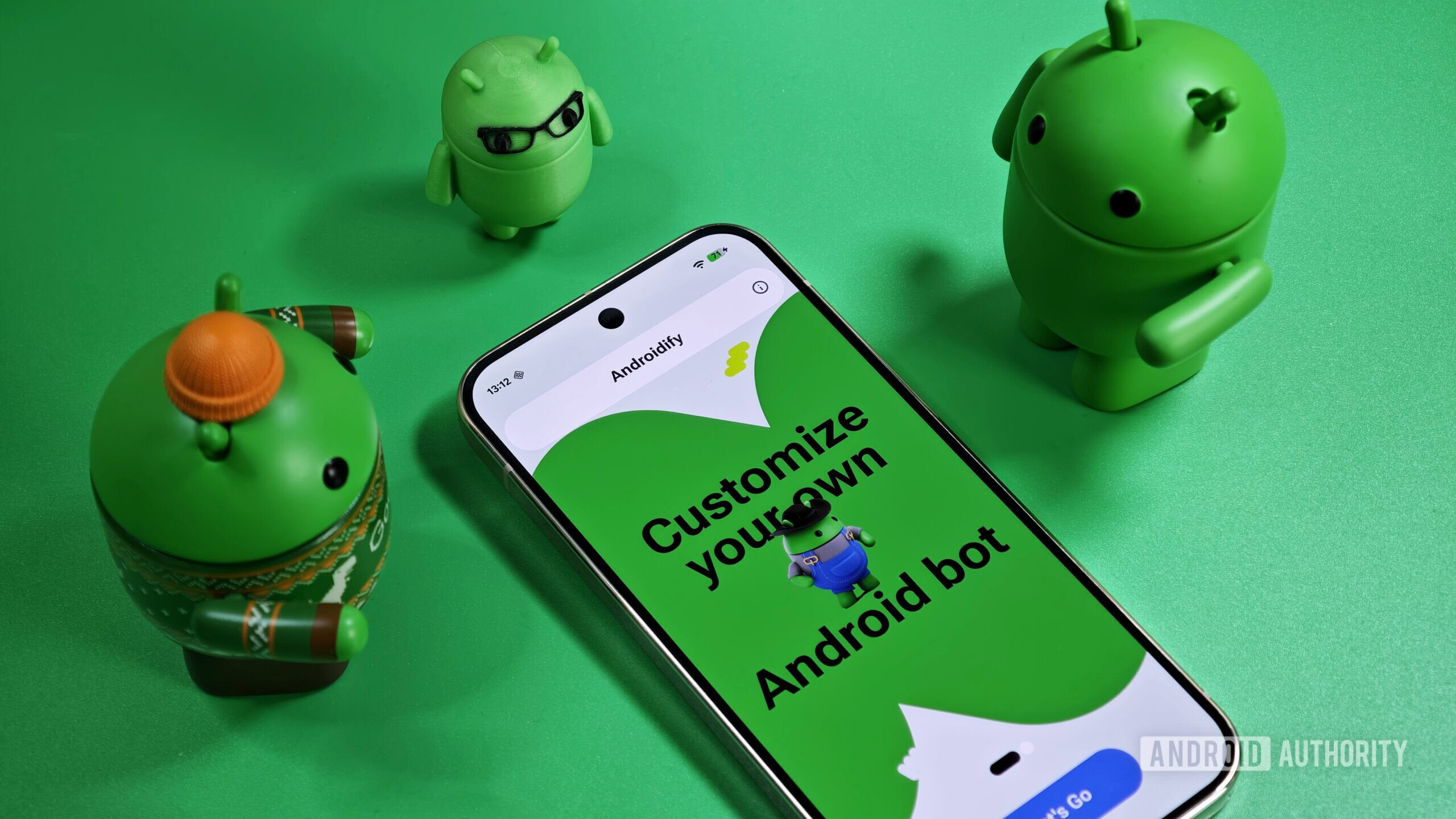 Androidify app on an Android phone