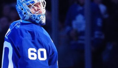 Woll stands tall as short-handed Maple Leafs dump Devils 4-0