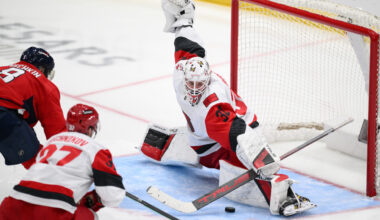 Hurricanes' Brandon Bussi becomes fastest goalie to reach 10 wins
