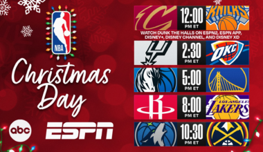 Disney, ESPN and the NBA present: Dunk the Halls, the live animated Cavs vs. Knicks on Christmas Day