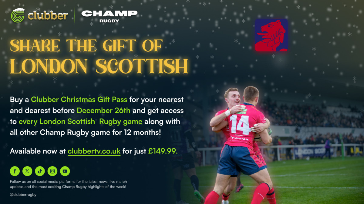 12 months of unmissable Champ Rugby action exclusively live and on demand on Clubber TV